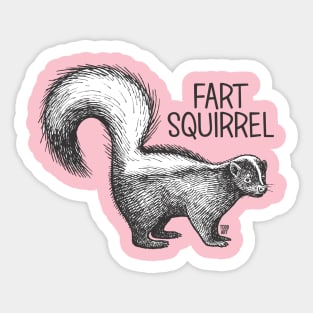 FART SQUIRREL Sticker